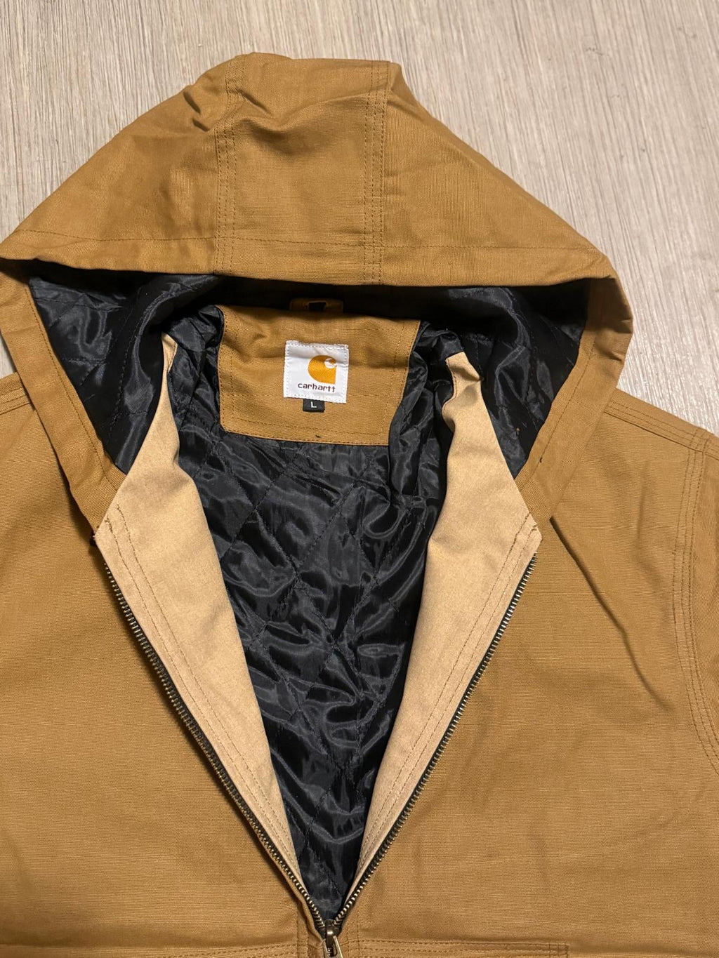 Veste camel rework – style workwear US