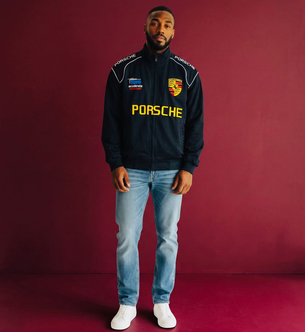 Vintage NASCAR-Style Crew Racing Jacket